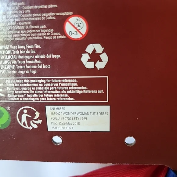 2018 DC Wonder Woman Girls 8-10 Rubies Halloween Costume With Bucket Pail - Picture 5 of 11